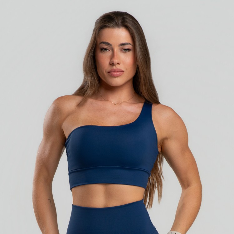 Top Pala Dupla Com Elastico Assimétrico Poliamida - Drop Basic