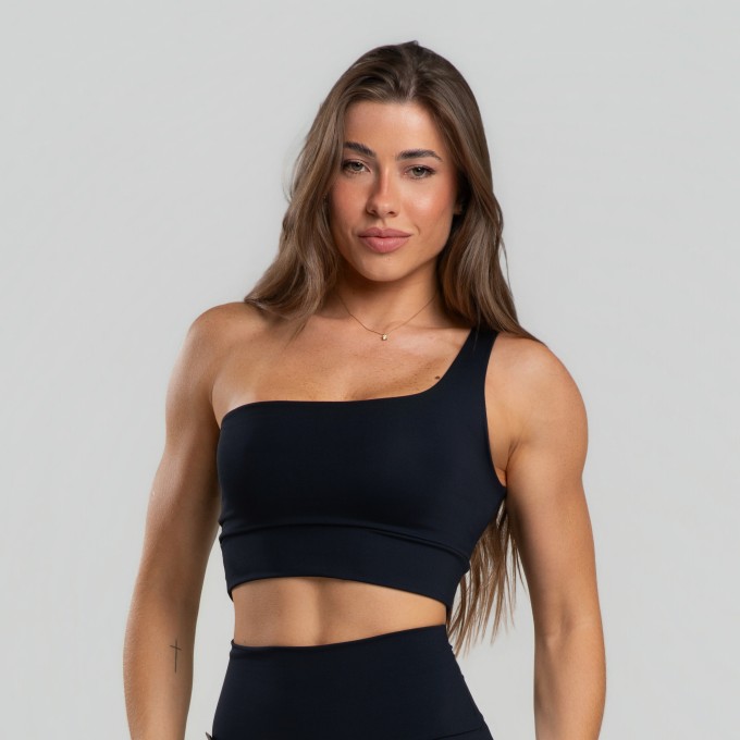 Top Pala Dupla Com Elastico Assimétrico Poliamida - Drop Basic