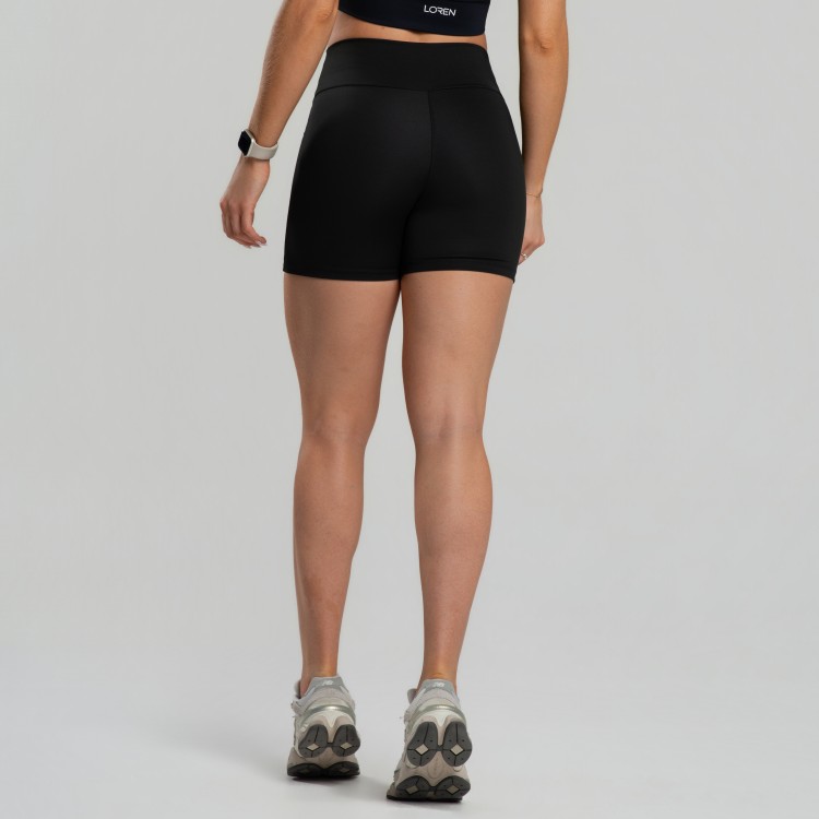 Short Fitness Feminino Pala Reforçada Cós Alto Poliamida - Drop Basic