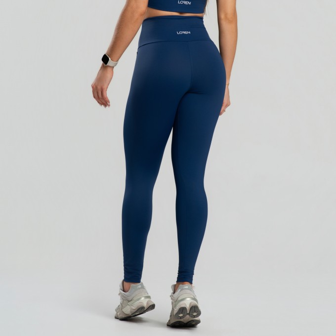Legging Cós Alto Reforçado Duplo Segura Barriga Poliamida - Drop Basic
