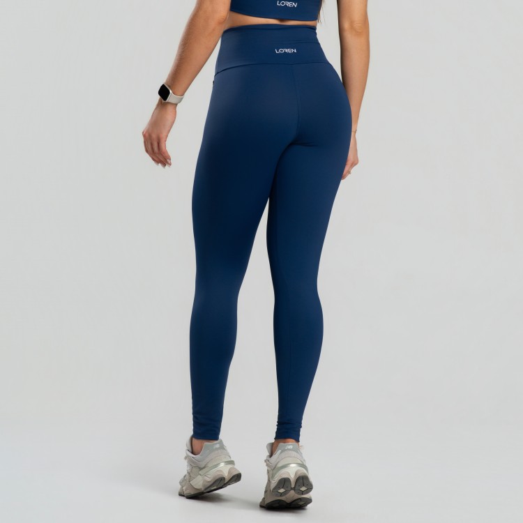 Legging Cós Alto Reforçado Duplo Segura Barriga Poliamida - Drop Basic