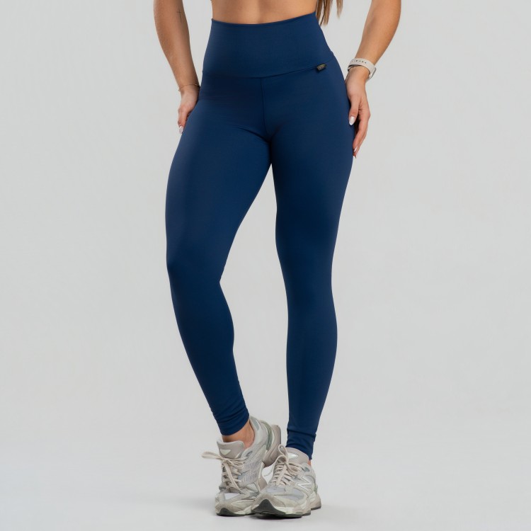 Legging Cós Alto Reforçado Duplo Segura Barriga Poliamida - Drop Basic