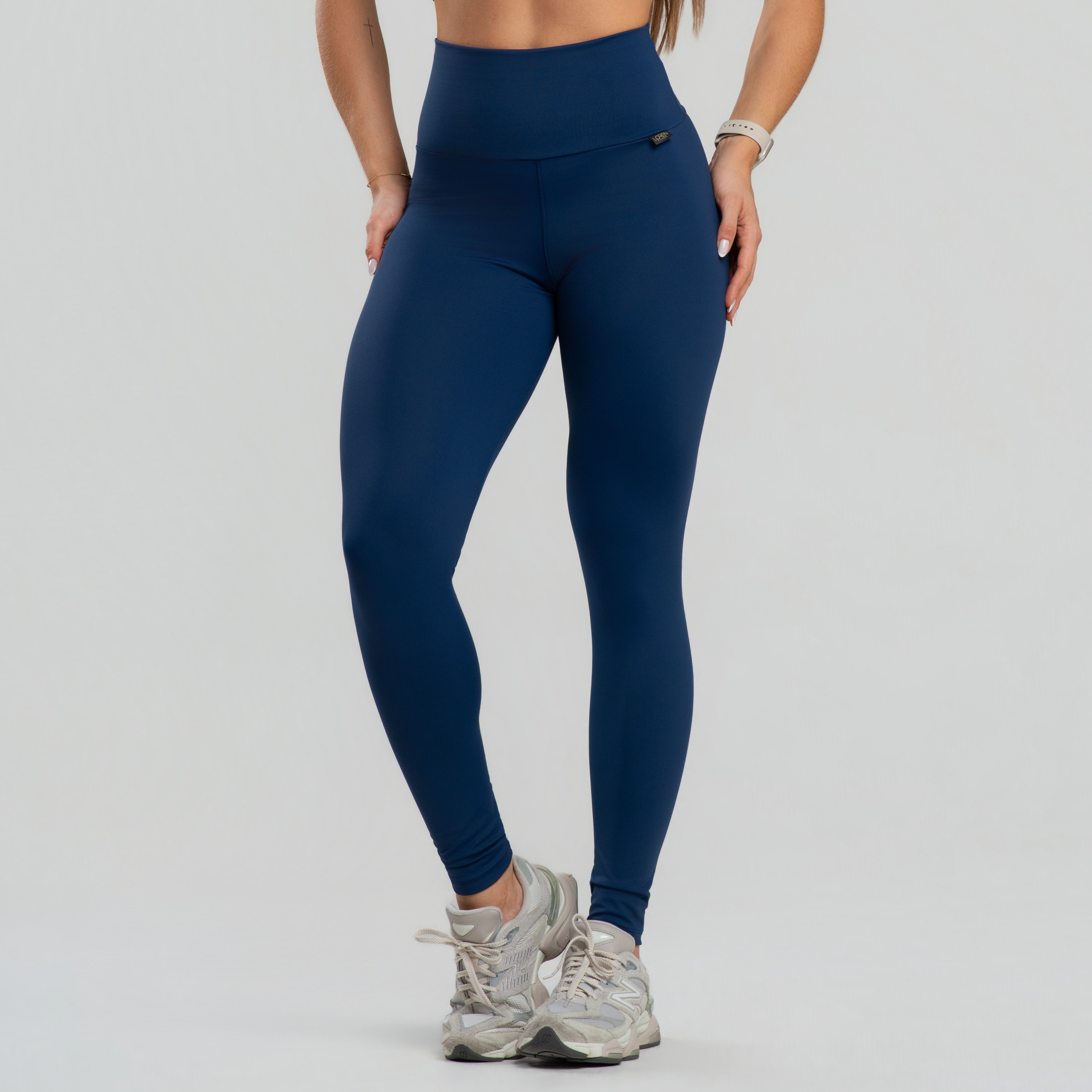 Legging Cós Alto Reforçado Duplo Segura Barriga Poliamida - Drop Basic