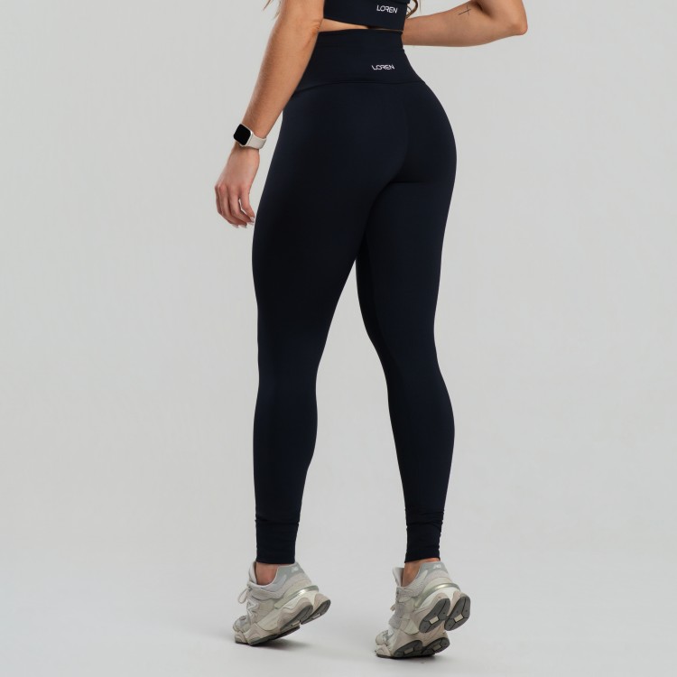 Legging Cós Alto Reforçado Duplo Segura Barriga Poliamida - Drop Basic