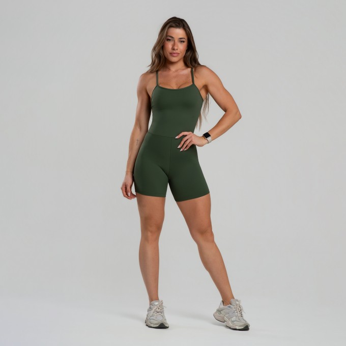 Macaquinho Feminino Reforçado Alça Costa Cruzada - Drop Basic