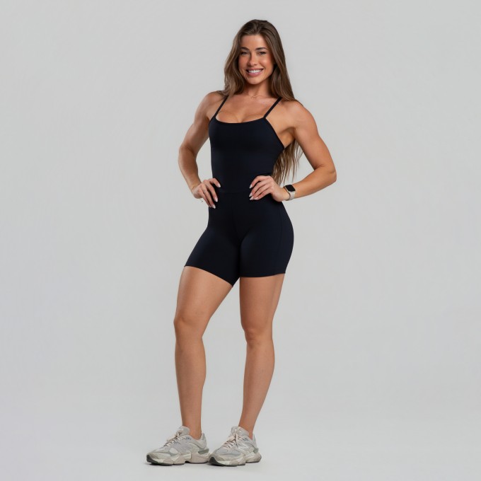 Macaquinho Feminino Alça Costa Cruzada Poliamida -Drop Basic