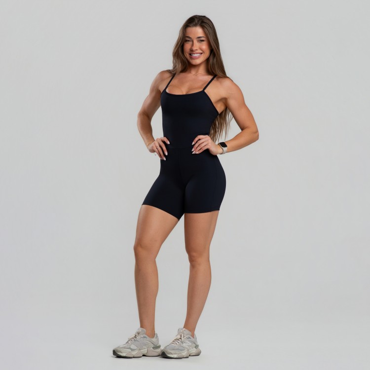 Macaquinho Feminino Alça Costa Cruzada Poliamida -Drop Basic
