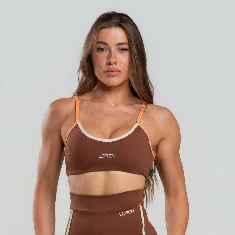 Top Fitness Feminino Tira Pala Dupla Poliamida - DNA Loren
