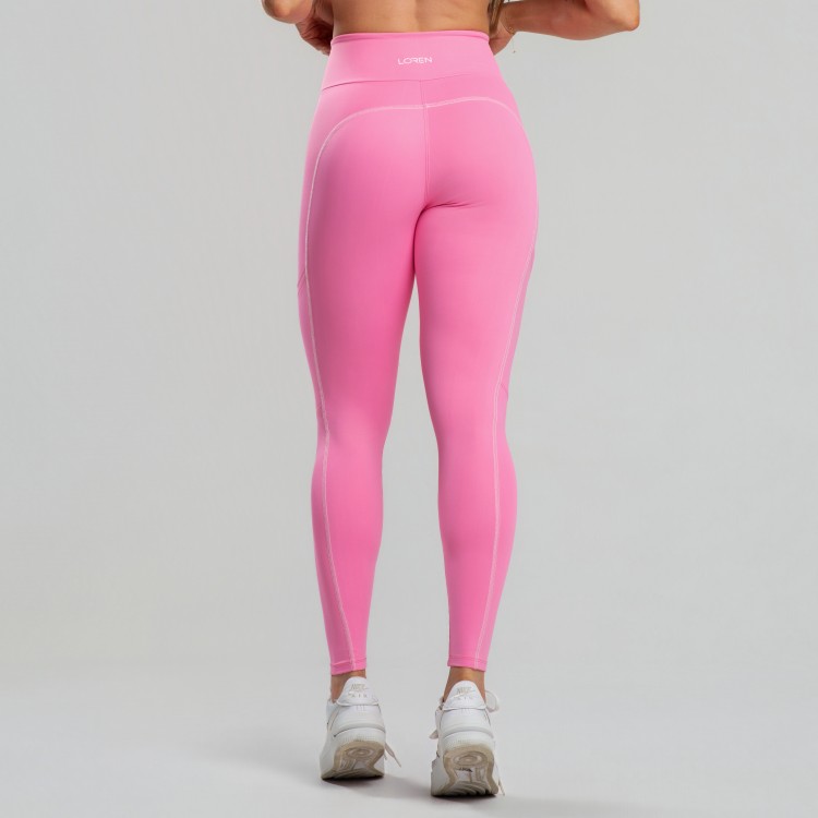Calça Legging com Bolsos e Cobertura Contrastante
